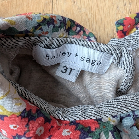 Holley + Sage Floral Collar Dress Size 3t - Picture 3 of 6